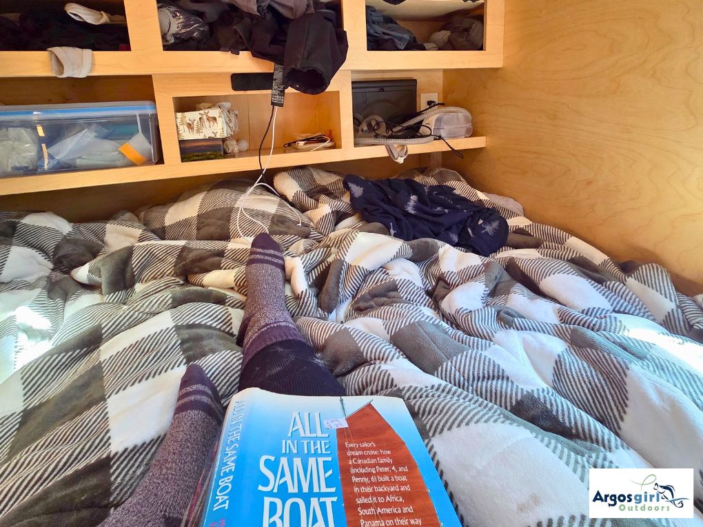 inside of teardrop trailer